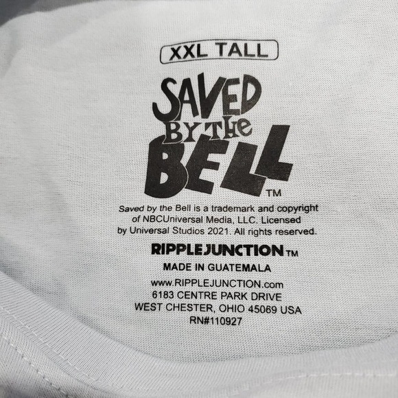 Saved By The Bell T-Shirt Womens Plus XXL Tall Crop Top Kelly Kapowski 90s Retro - Picture 10 of 10